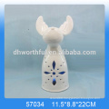 Customized white porcelain lighted reindeer with led light